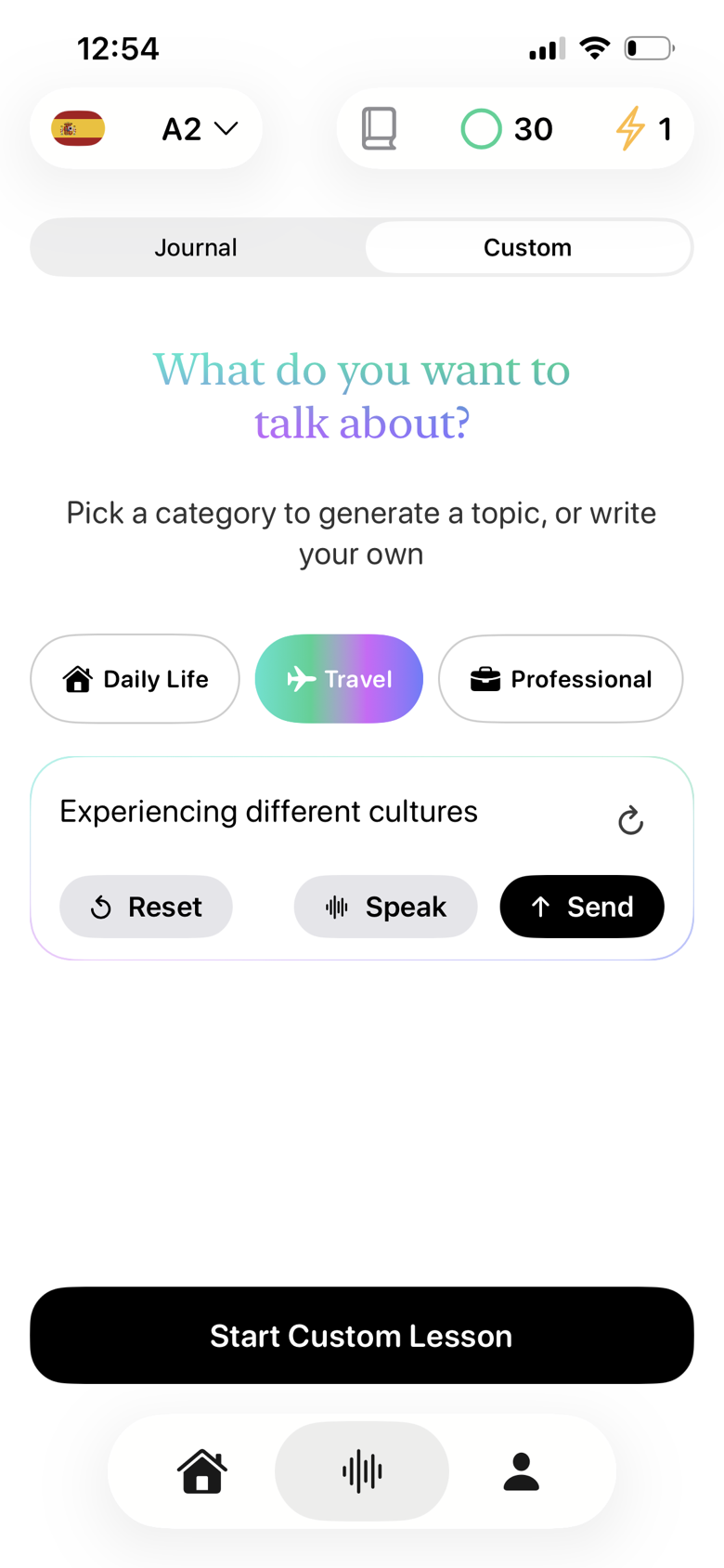 Practice with custom AI scenarios